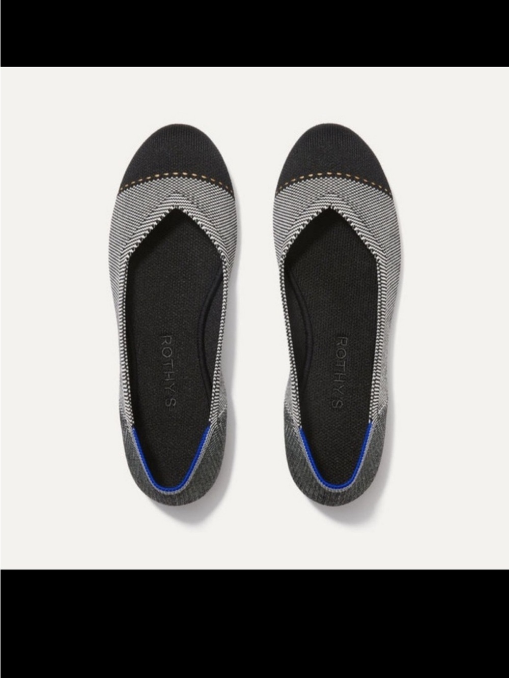 Rothy’s The Round Toe Flats Cap Toe Size 7.5 - Picture 1 of 8